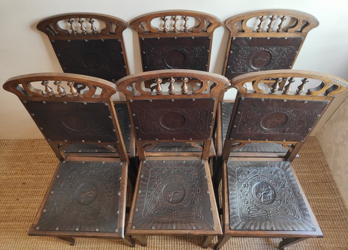 Chair iron leather for sale  
