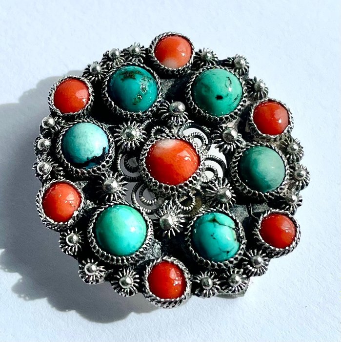 Brooch silver 1920 for sale  