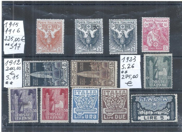 Italy kingdom 1912 for sale  