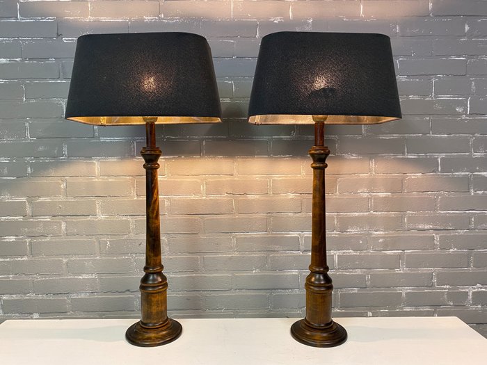 Table lamp walnut for sale  