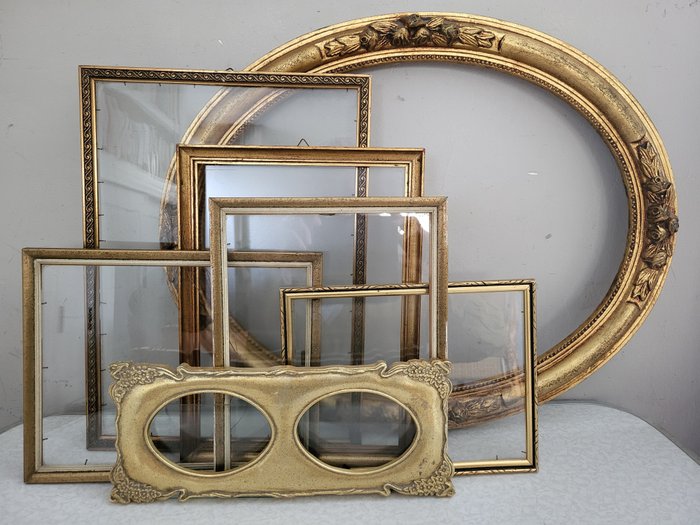 Frame wood glass for sale  