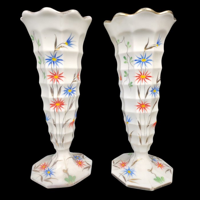Vase pair porcelain for sale  