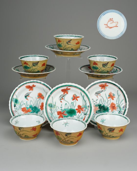 Cups saucers porcelain for sale  
