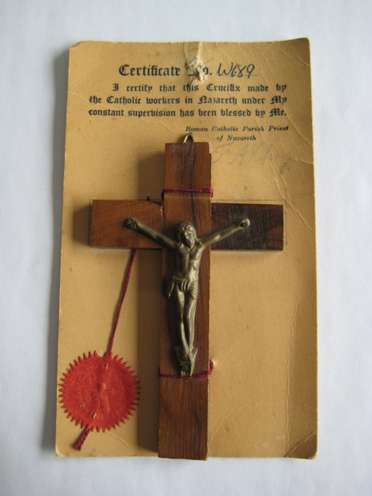 Antique crucifix alloy for sale  