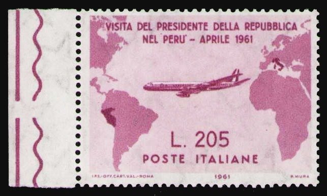 Italy 1961 gronchi usato  