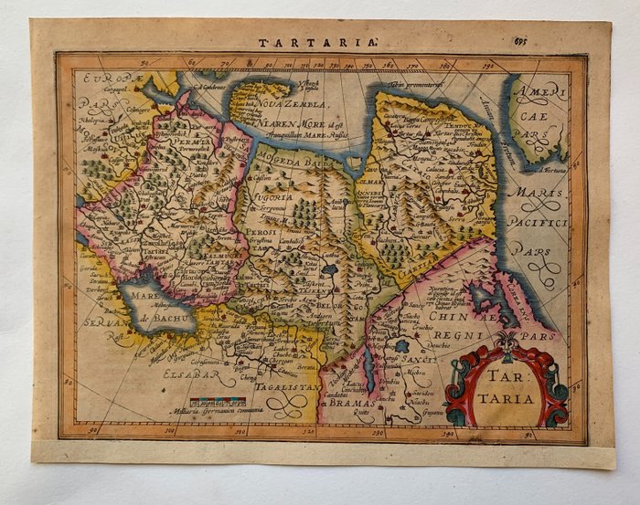 Asia map tartary for sale  