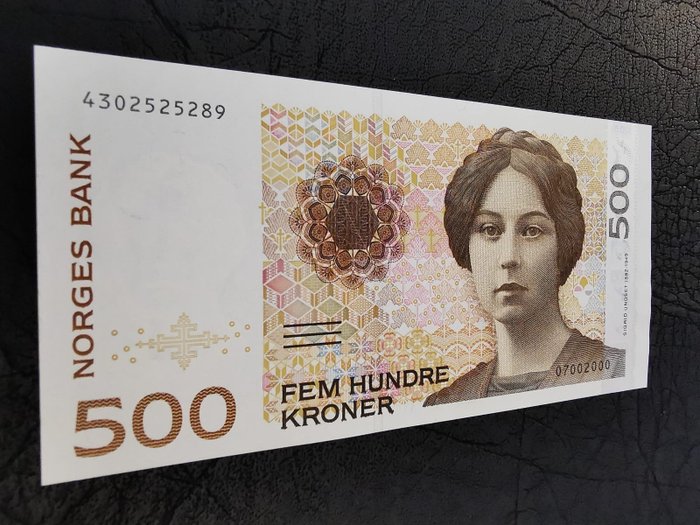Norway. 500 kroner usato  
