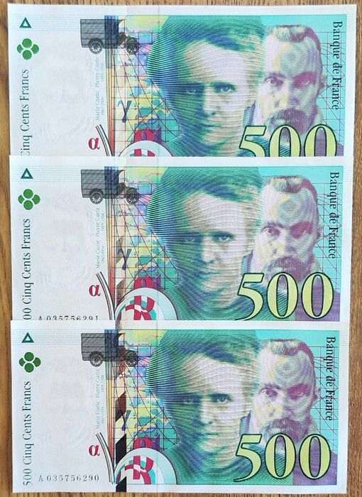 500 francs 1995 for sale  