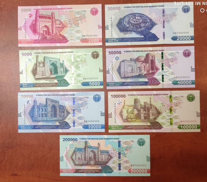 Uzbekistan. banknotes 2021 for sale  