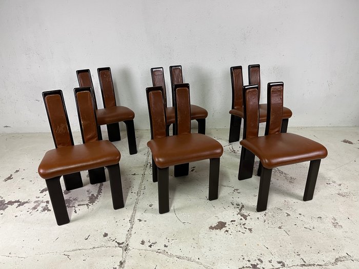 Chair leather wood for sale  