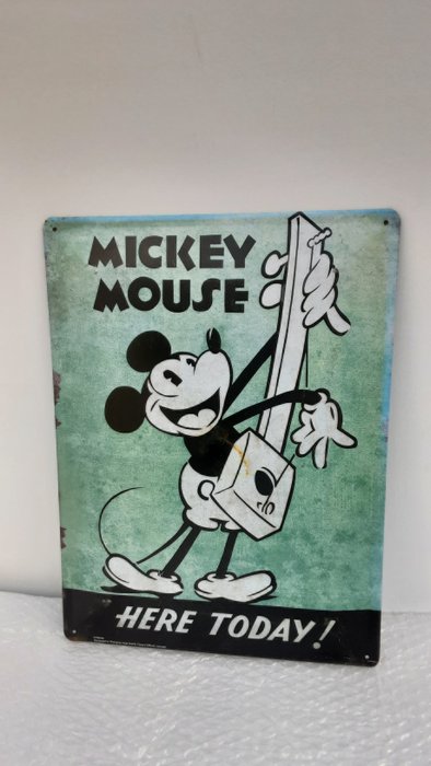 Mickey sign metal for sale  