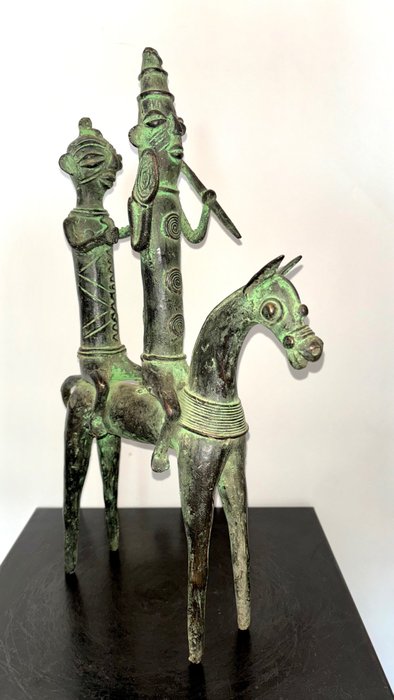Sculpture cavalier cheval d'occasion  