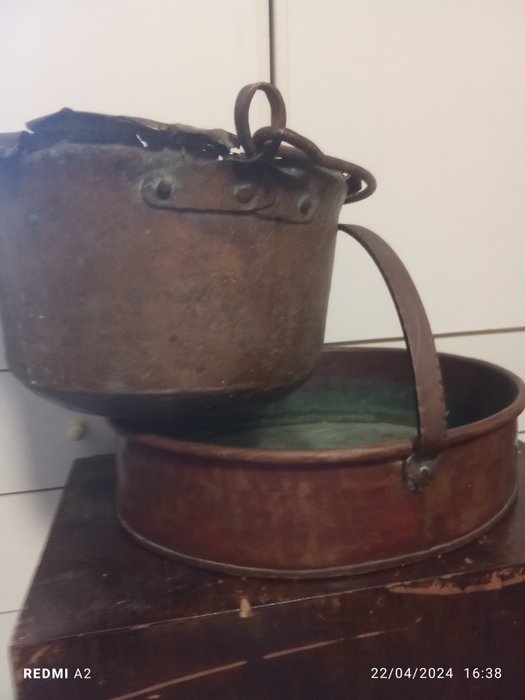 Pot copper iron for sale  