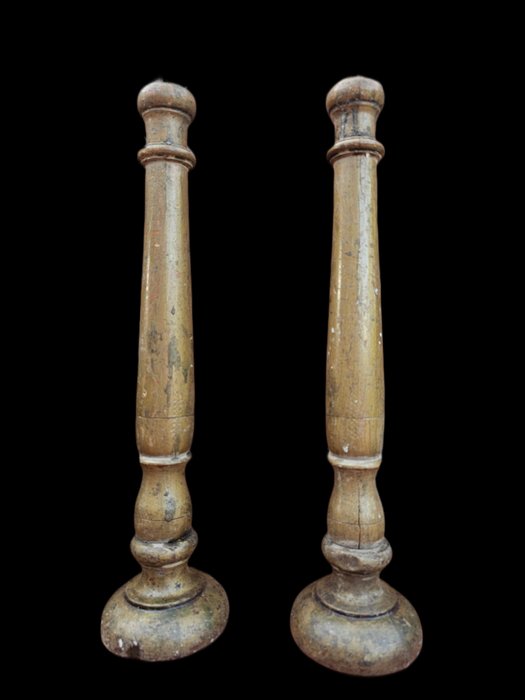 Italia candlestick wood usato  