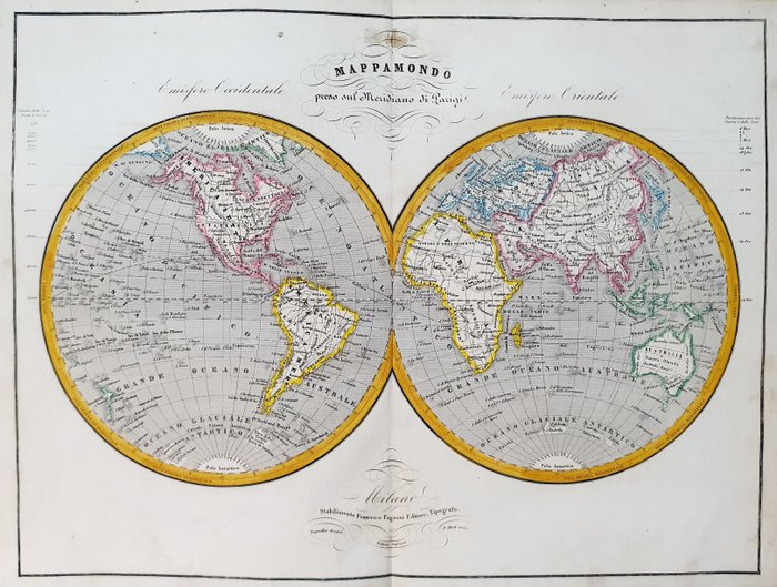 Globe map world usato  