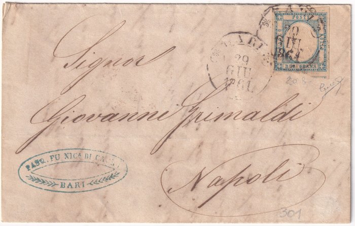 Neapolitan provinces 1861 usato  