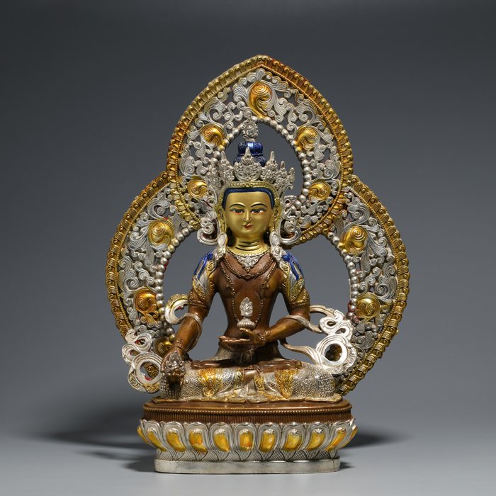 Statue ksitigarbha metal for sale  