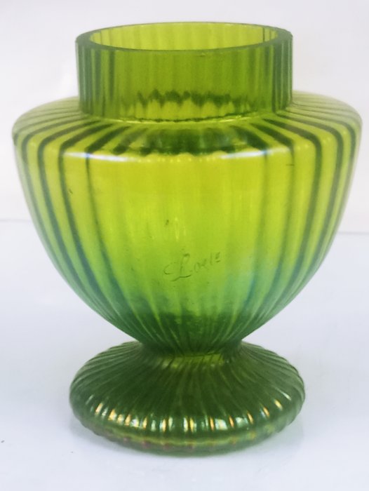 Loetz vase glass usato  