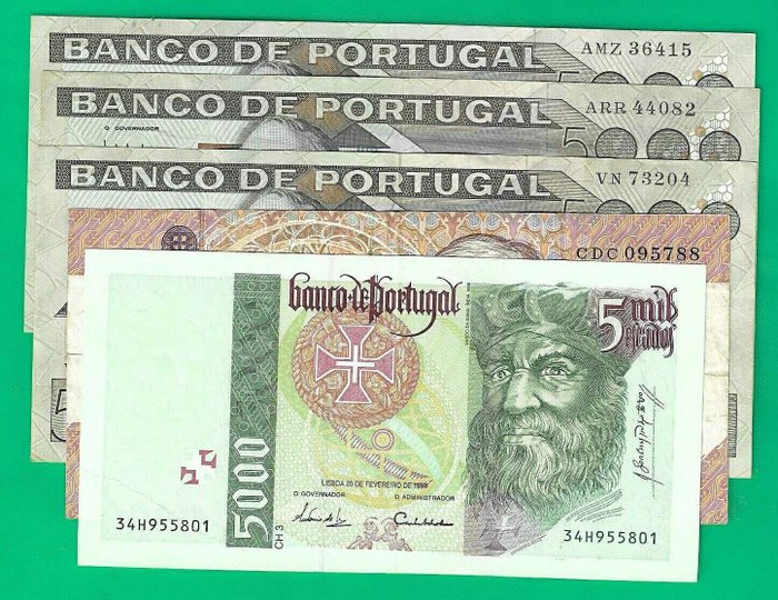 Portugal. banknotes various for sale  