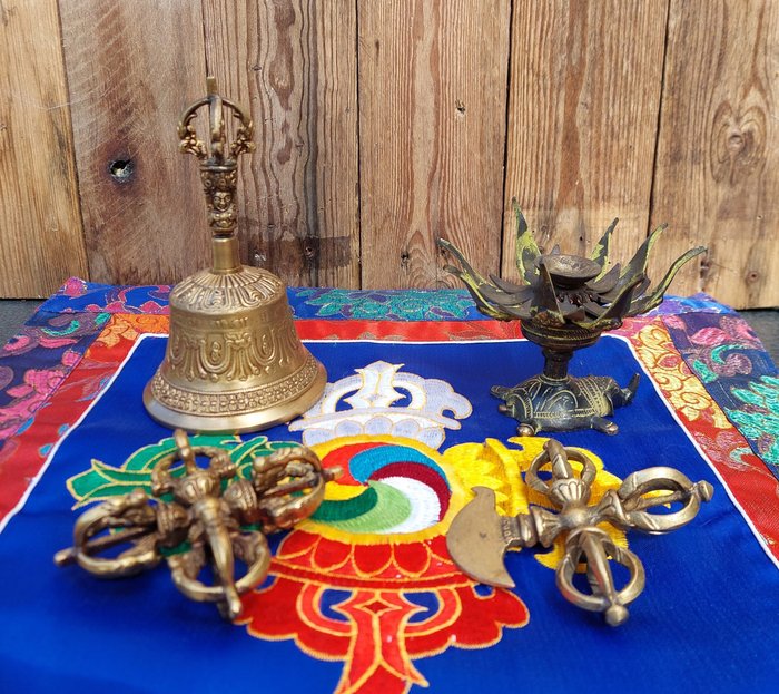 Buddhist altarpieces brass for sale  