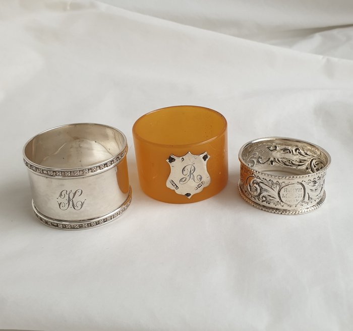 Napkin ring silver for sale  