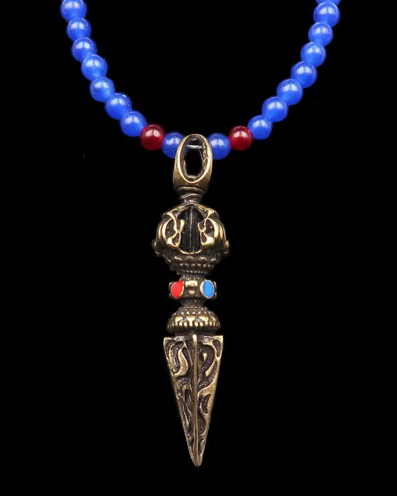 Sapphire buddhist necklace for sale  