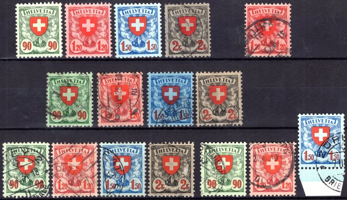 Switzerland 1924 cross d'occasion  