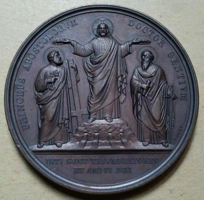 Papal states medal d'occasion  