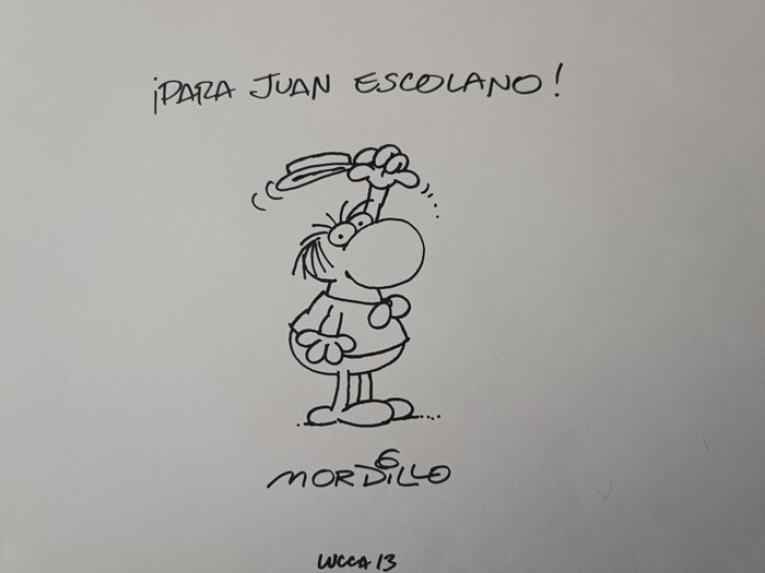 Mordillo original autographed usato  