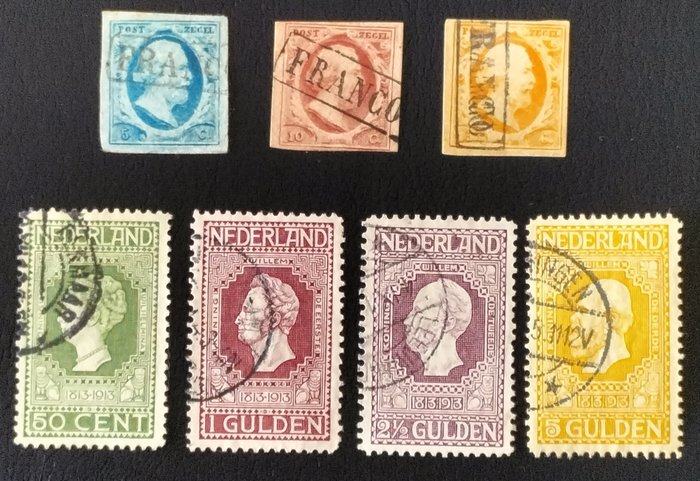 Netherlands 1852 1913 usato  