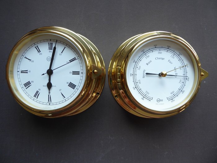 Ship clock barometer for sale  