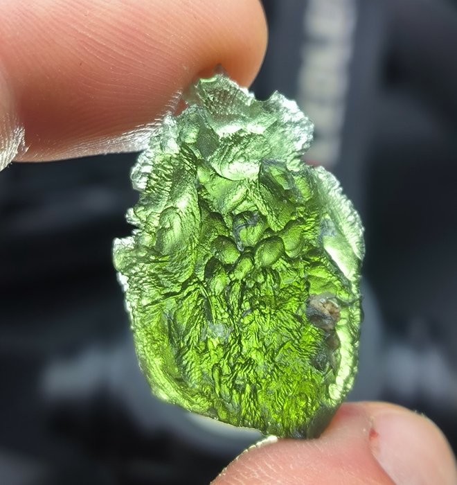 Moldavite crystal height for sale  