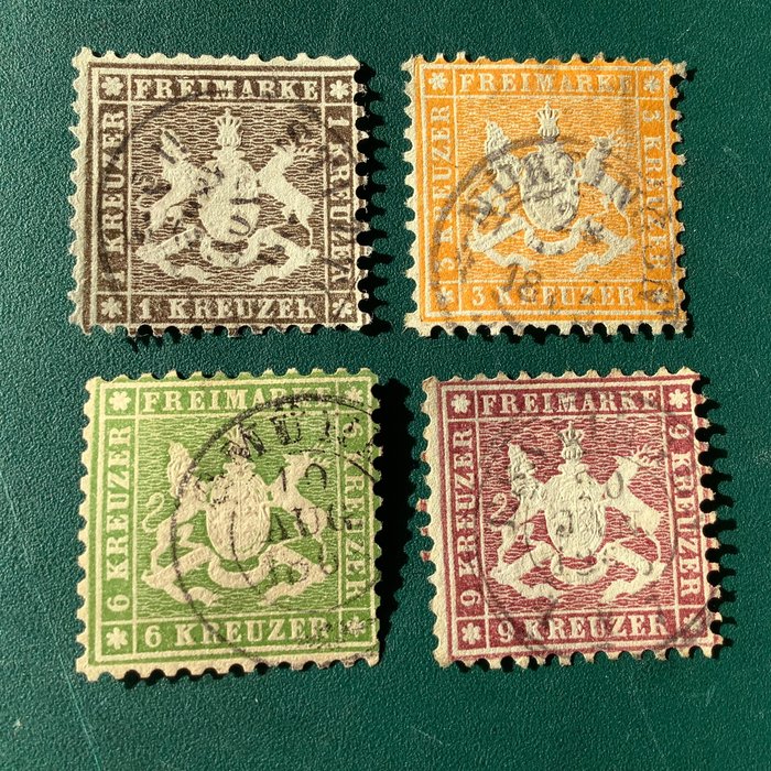 Württemberg 1862 full for sale  