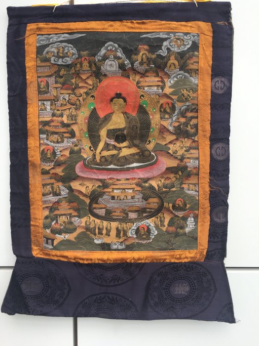 Thangka buddha nepal usato  