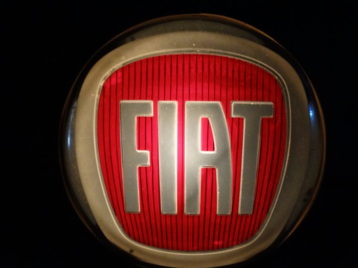 Lighted sign fiat for sale  