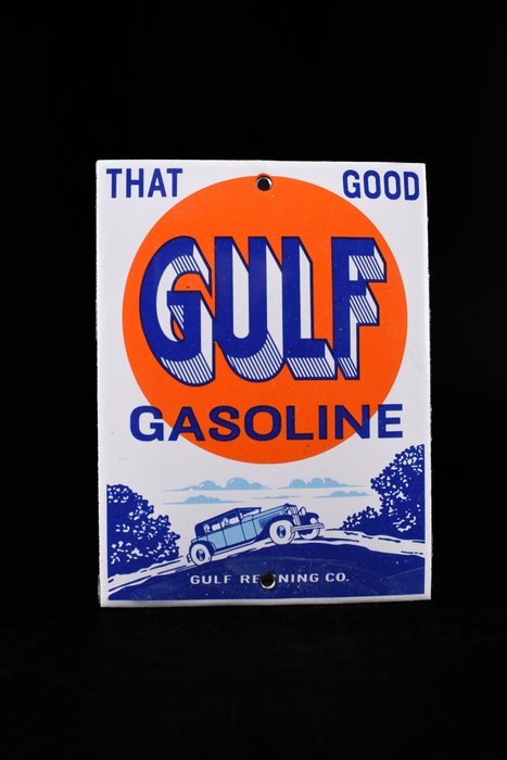 Sign gulf gasoline d'occasion  