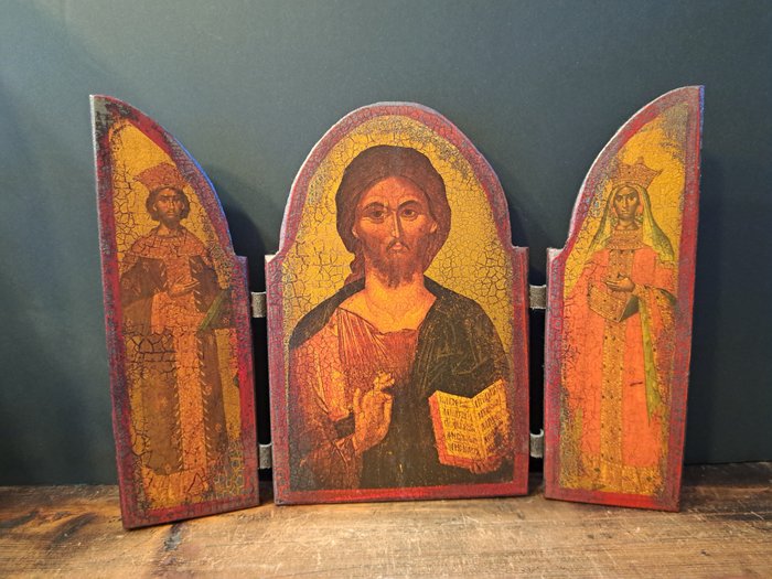 Antique inspired triptych for sale  