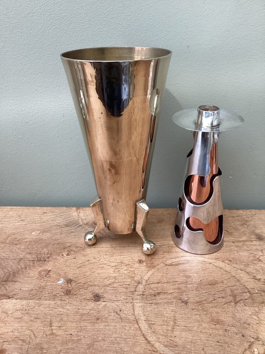Candleholder vase brass for sale  