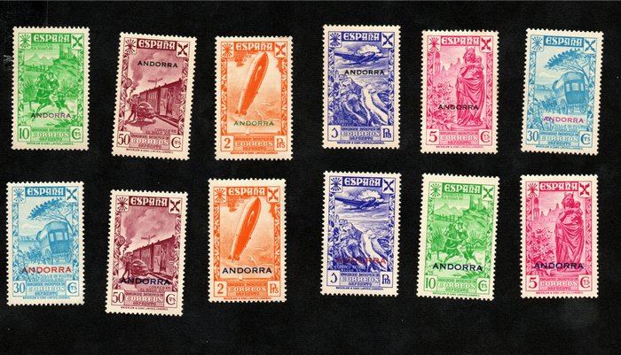 Andorra 1938 1943 usato  