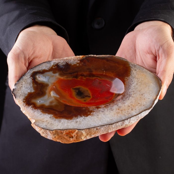 Natural agate geode usato  