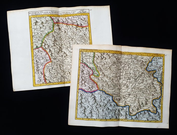 Map italy piedmont for sale  