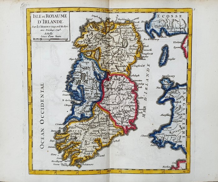 Map ireland dublin for sale  