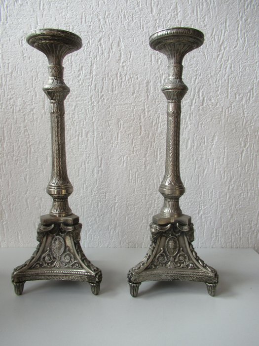 Candleholder silver plated for sale  