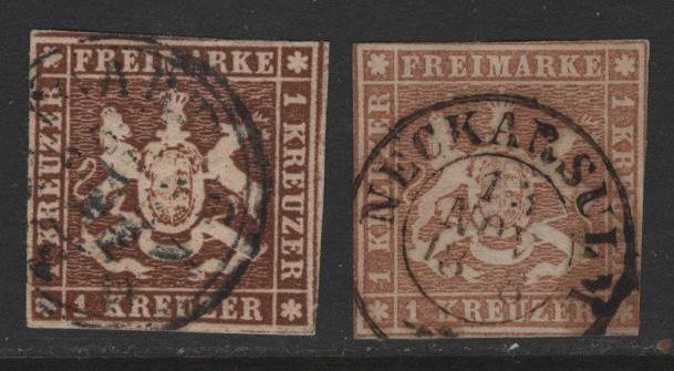 Württemberg 1857 kr. d'occasion  