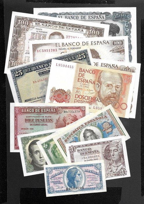 Spain. banknotes various for sale  
