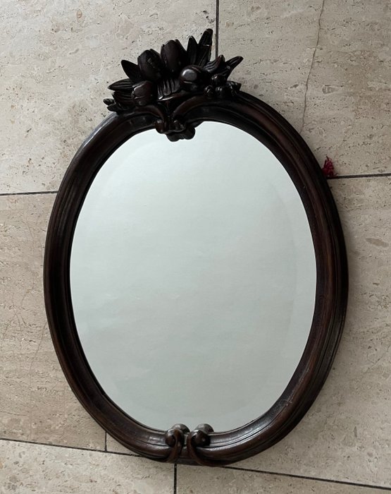 Mirror wood faceted usato  