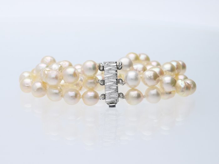 Akoya pearls bracelet usato  