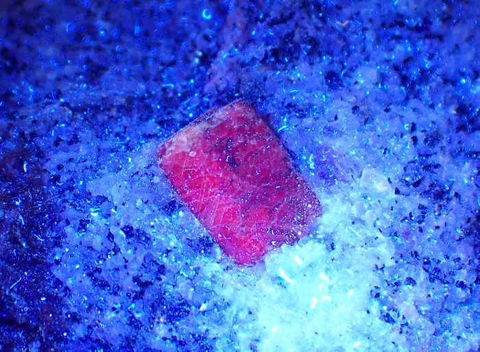 Fluorescent ruby crystals for sale  