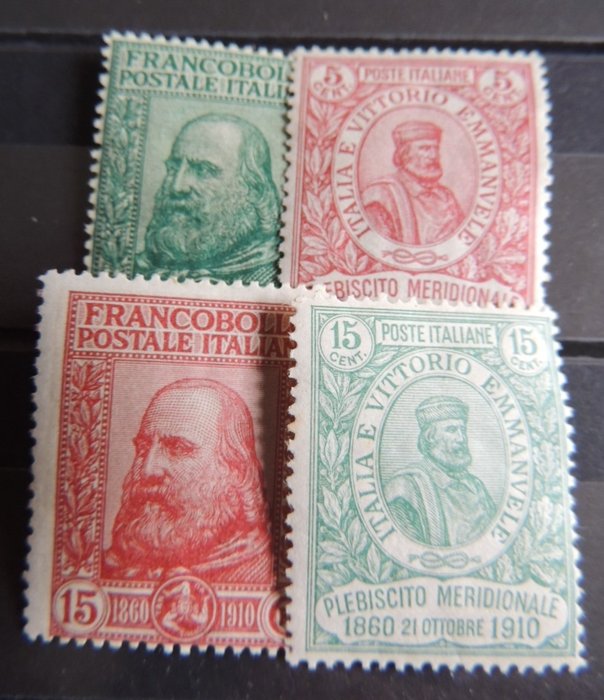 Italy 1910 garibaldi usato  