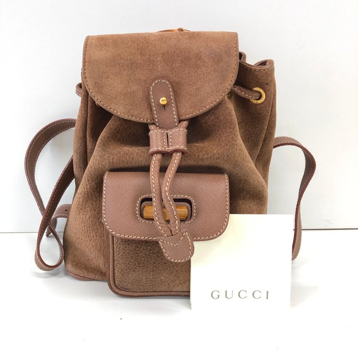 Gucci bamboo backpack for sale  